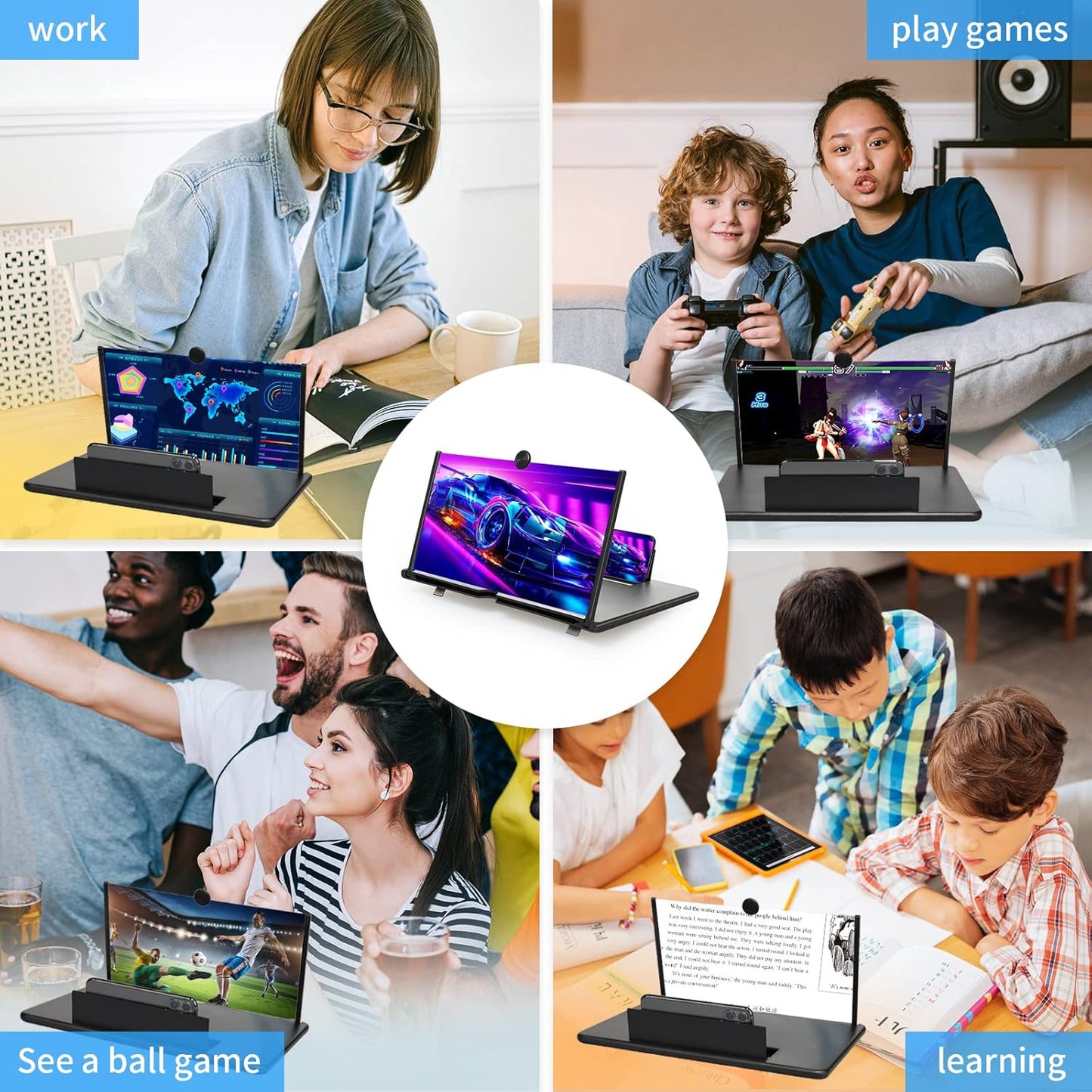Phone screen magnifier for improved viewing