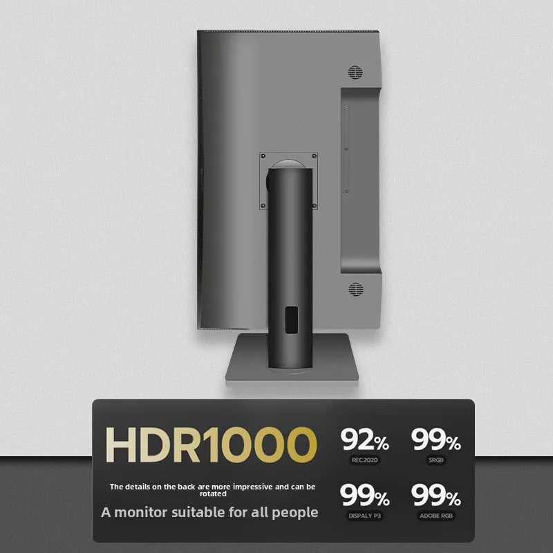 27-Inch 5K 60HZ QLED Quantum Dot Monitor HDR1000 Nits Rotatable IPS Screen DP Interface Desktop Computer Gaming Monitor