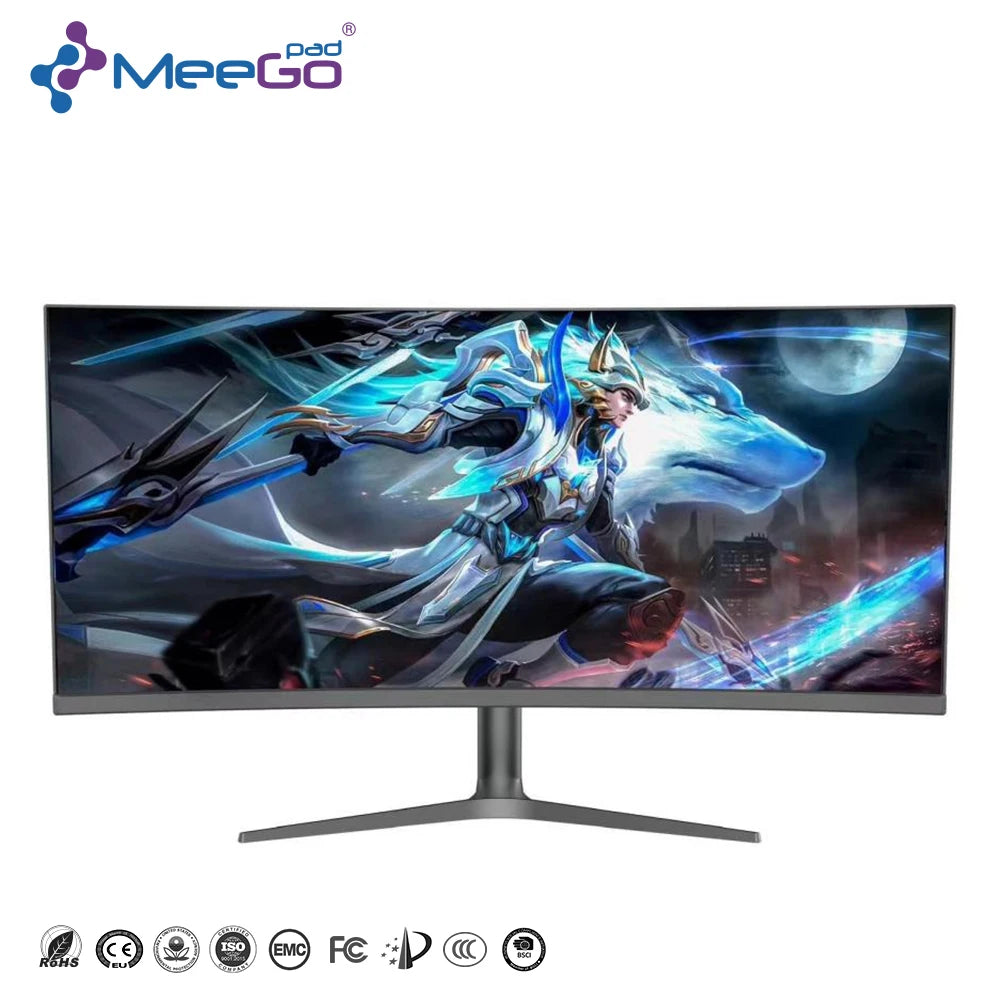 Ultra Wide 37.5-inch Curved Gaming Monitor 3.5K 144Hz 3840x1600IPS Panel High Refresh Rate 5ms HDR 120% SRGB Desktop LCD Display