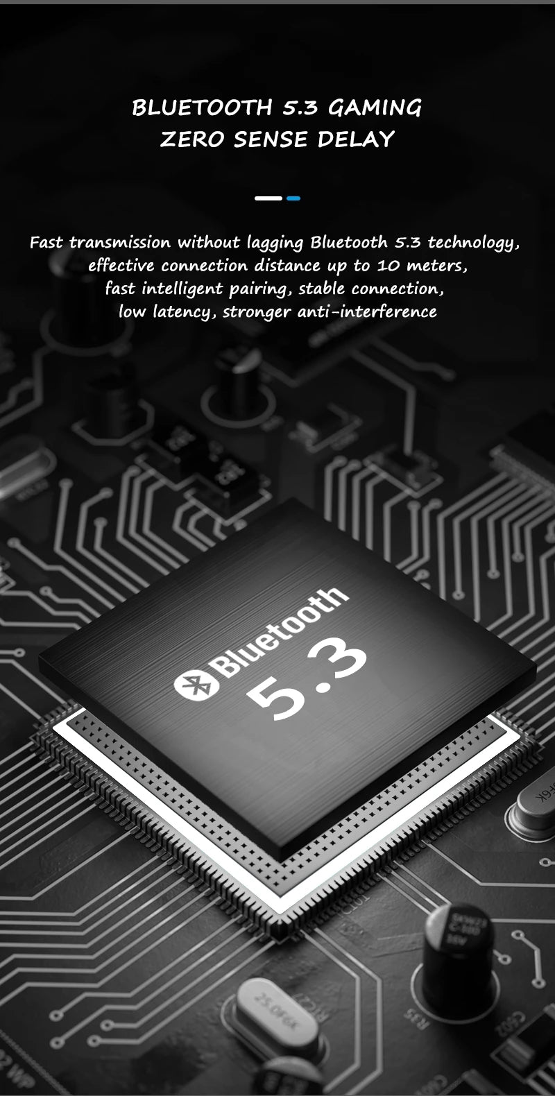 LDON L839 Bluetooth 5.3 Earphones Headphones Foldable Gaming Headset Sport Headphone with Mic Music Earbuds